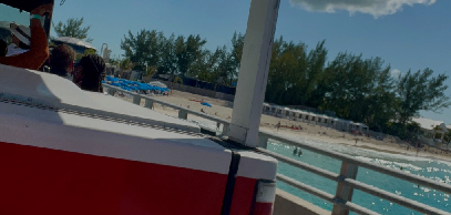 Bimini harbour from golf car