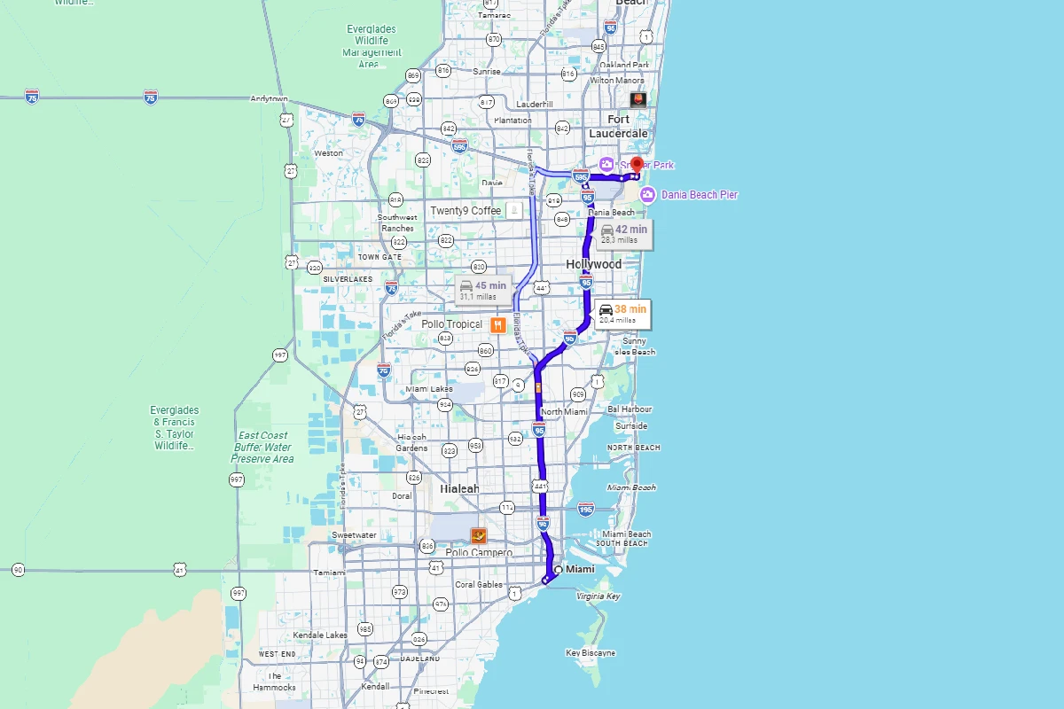 Miami to Fort Lauderdale Port Everglades &mdash; Bale&agrave;ria Caribbean ferry to Bahamas